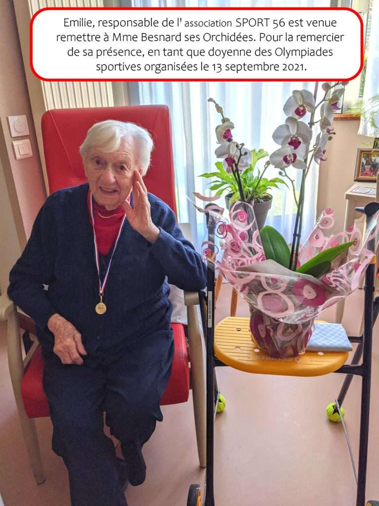 102 ans : Mme Besnard doyenne des Olympiades sportives des résidences MAREVA