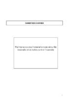 Cahier des charges Incendie 2026