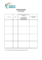 Certificat  de visite